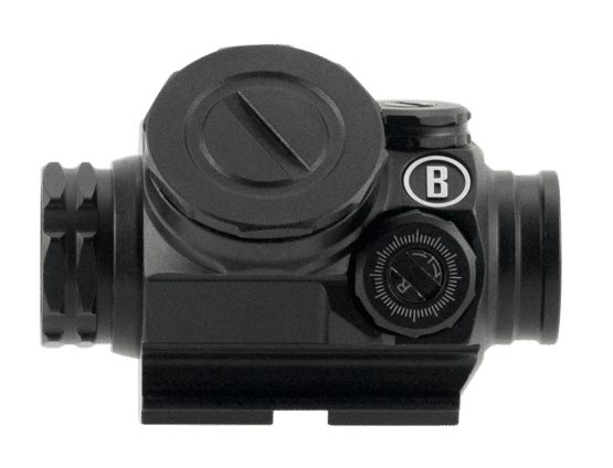 Bushnell Tac Optics Lil P Prism Red Dot Sight features a circle dot and bullet drop compensator reticle